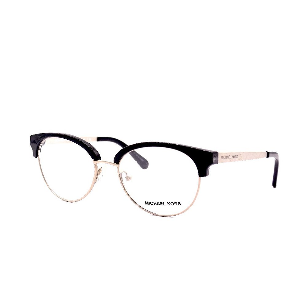 MICHAEL KORS EYEGLASSES FRAME MK3013 ANOUK 1142 BLACK/SILVER - Picture 4 of 6